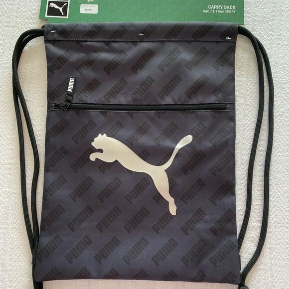 PUMA Black 18" CARRY SACK NWT - Picture 1 of 4